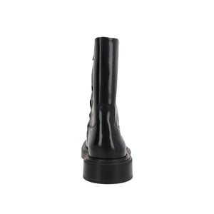 Black Calfskin Ankle Boots