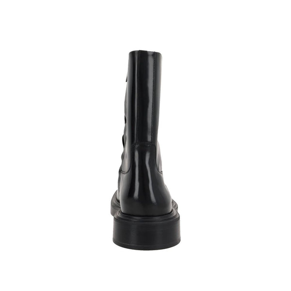 Black Calfskin Ankle Boots