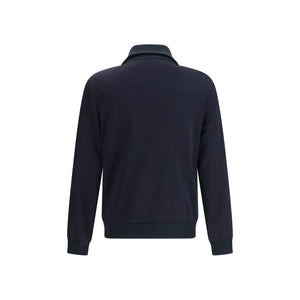 Blue Polyester Shell Jacket