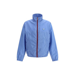 Blue Recycled Polyamide Shell Jacket