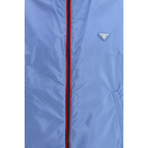 Blue Recycled Polyamide Shell Jacket