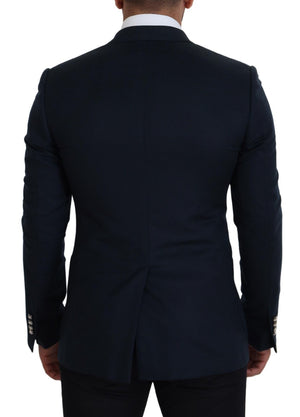 Blue Double Breasted Formal Coat Blazer