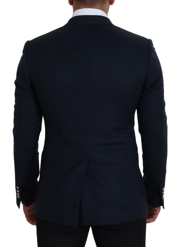 Blue Double Breasted Formal Coat Blazer