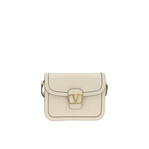 White Leather Shoulder Bag