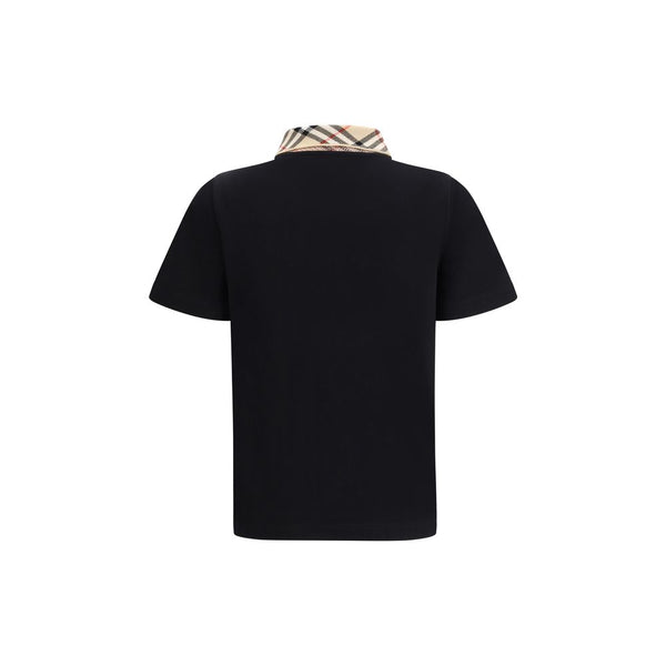Black Cotton Polo Shirt