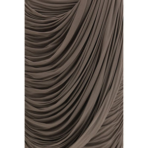 Brown Copper Midi Skirt