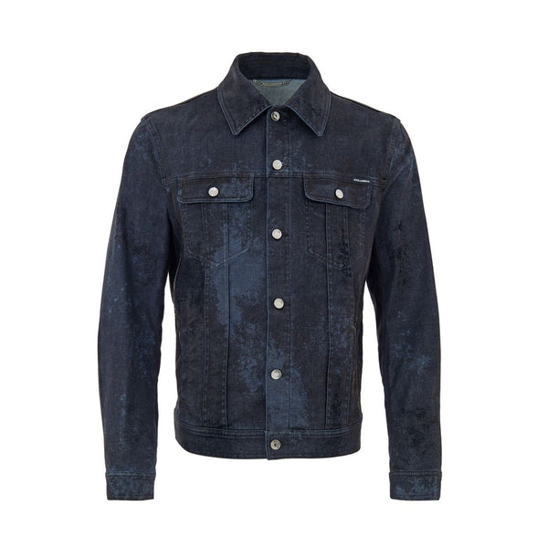 Gray Cotton Denim Jacket