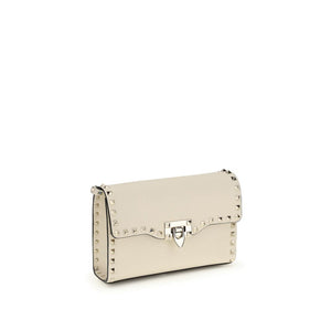 Beige Calf Leather Bos Taurus Shoulder Bag