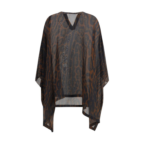 Brown Cotton Casual Dress