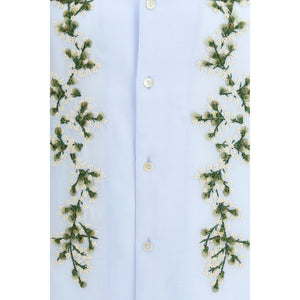Blue Cotton Dress Shirt