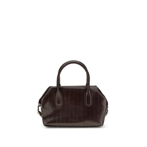 Brown Polyethylene Shoulder Bag
