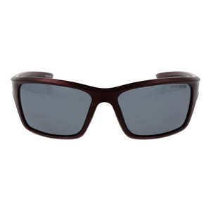 Brown Stainless Steel Sunglasses