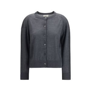 Gray Cashmere Cardigan