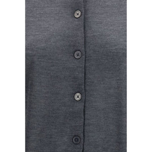 Gray Cashmere Cardigan