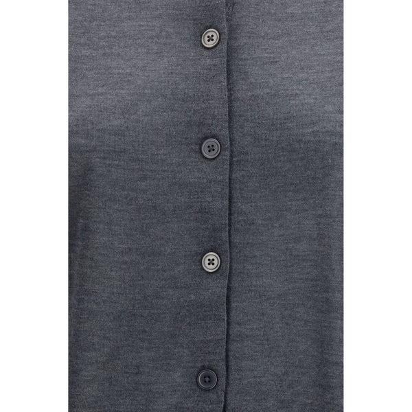 Gray Cashmere Cardigan