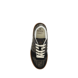 Brown Calf Leather Bos Taurus Sneakers