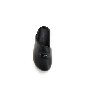 Black Calf Leather Bos Taurus Mules