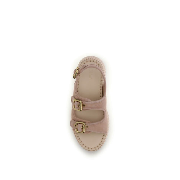 Multicolor Calf Leather Bos Taurus Platform Sandals