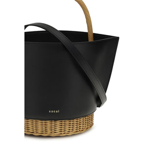 Black Calf Leather Bos Taurus Shoulder Bag