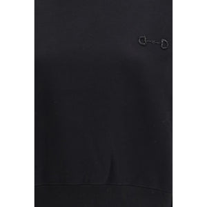 Black Cotton Sweatshirt