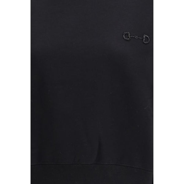 Black Cotton Sweatshirt