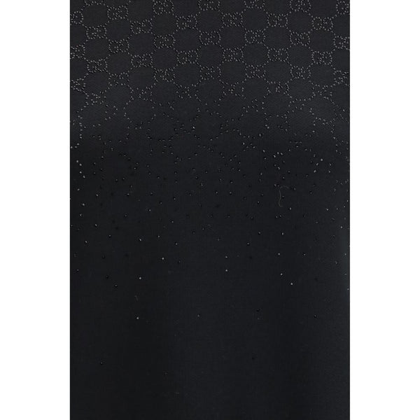 Black Wool Casual Dress