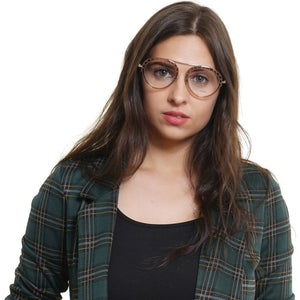 Brown Metal & Plastic Glasses (Frames)