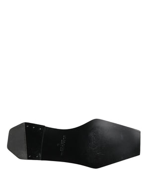 Black Matte Lace-Up Leather Dress Derby Shoes