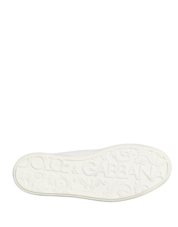 White Bianco Leather Men Low Top Sneakers Shoes