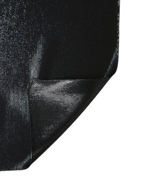 Black Silk Lurex Foulard Wrap Shawl 119cm x 117.5cm  Scarf