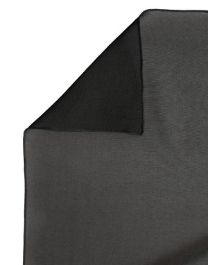 Black Silk Neck Wrap Shawl Stole 200cm x 64cm  Scarf