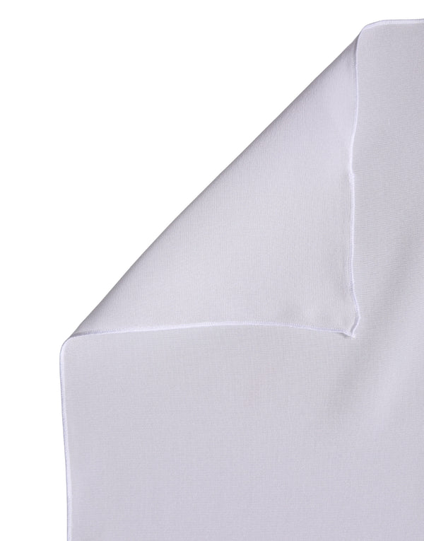 White Silk Neck Wrap Shawl Stole 200cm x 64cm  Scarf