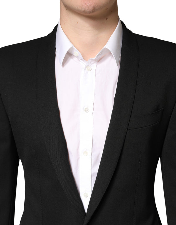 Black Embellished Single Breasted Blazer