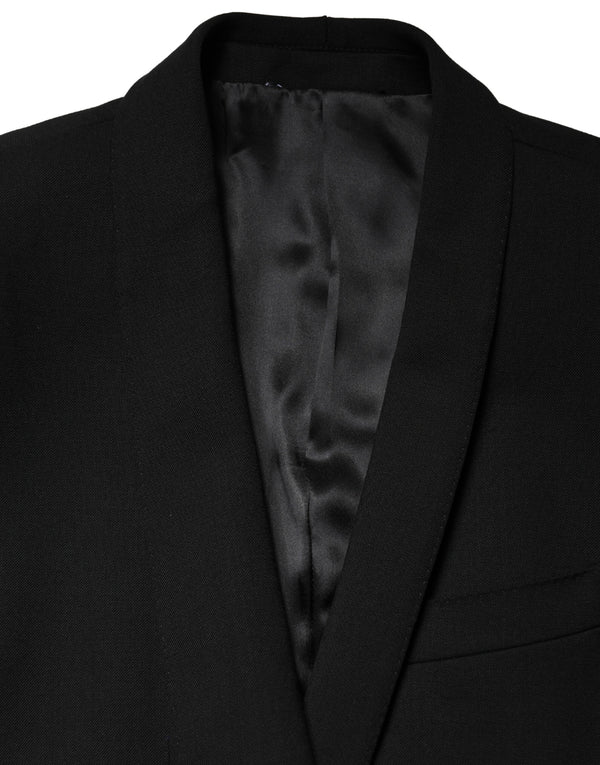Black Embellished Single Breasted Blazer