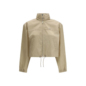 Beige Recycled Polyamide Shell Jacket