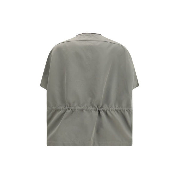 Bicolor Polyester Sleveless Jacket