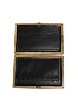 Beige Lambskin Leather Clutch Evening Women Purse Bag
