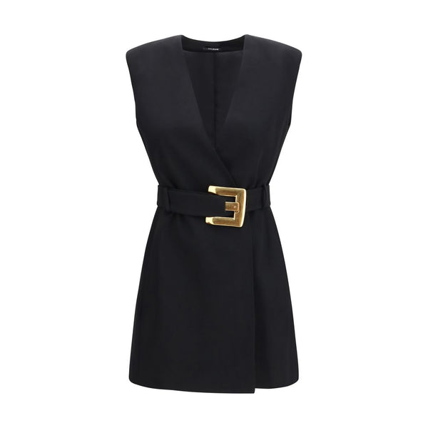 Black Fleece Wool Cocktail Dress