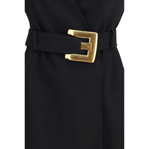 Black Fleece Wool Cocktail Dress