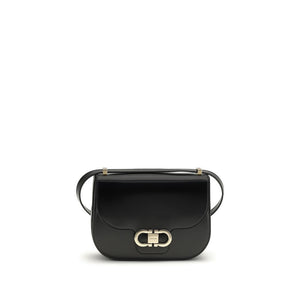 Black Calf Leather Bos Taurus Shoulder Bag