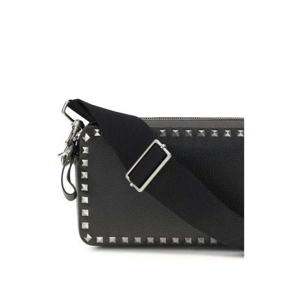 Black Calf Leather Bos Taurus Shoulder Bag