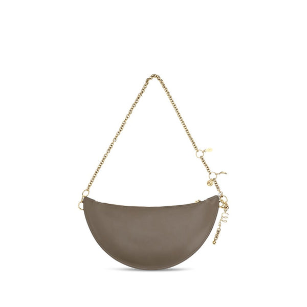 Gray Calf Leather Bos Taurus Shoulder Bag