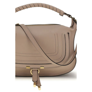 Gray Calf Leather Bos Taurus Shoulder Bag