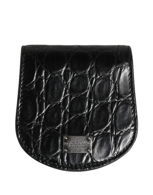 Black Exotic Skin Condom Case Holder Pocket Wallet