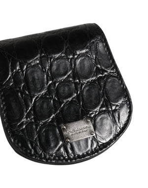 Black Exotic Skin Condom Case Holder Pocket Wallet