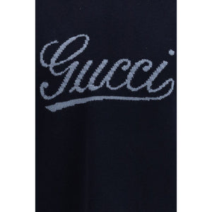 Blue Wool Sweatshirt