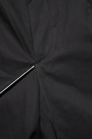 Black Cotton Skinny Dress Formal Trouser Pants