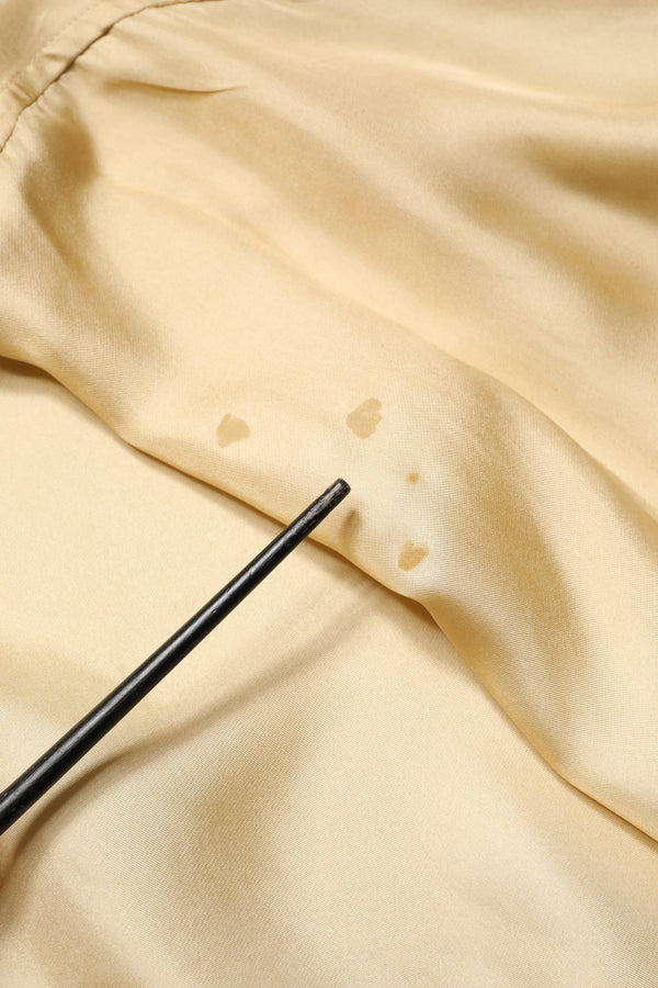 Yellow Silk Button Down Men Oversize Shirt