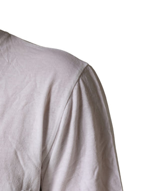 White 100% Cotton Plain Round Neck Men Shirt T-shirt