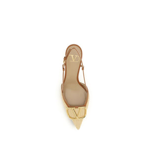 Beige Calf Leather Bos Taurus High Heel Pumps